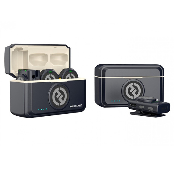 Петличный микрофон Hollyland Lark M2 Camera, 2х TX + RX, 3.5 мм TRS, USB-C, Lightning
