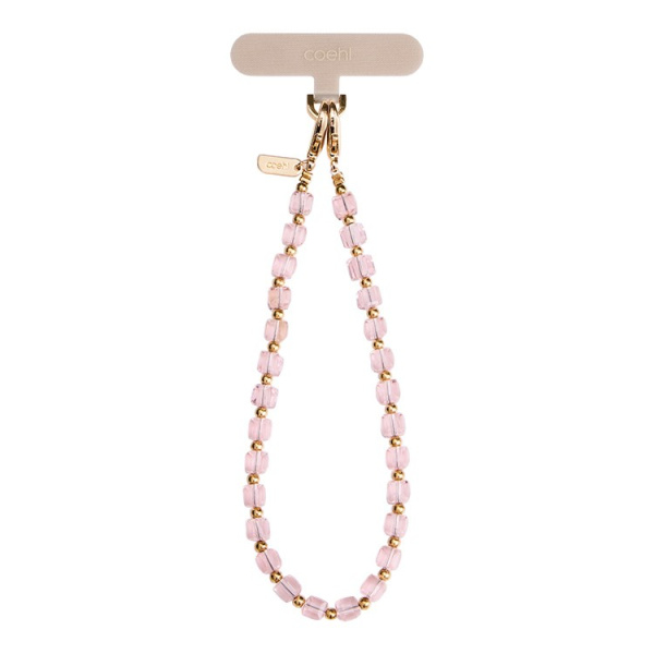 Подвеска на телефон из бисера Uniq COEHL Candy Gem Charm Handstrap , Candy Pink