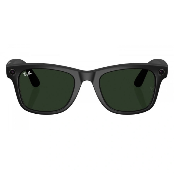 Умные очки Ray-Ban Smart Glasses Wayfarer Shiny Matte Black / Transitions Graphite Green, RW4008, с автозатемнением, размеры M и L