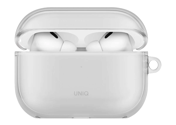 Чехол Uniq Glase TPU case with carabin Glossy Clear для Airpods Pro 3