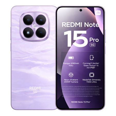 Xiaomi Redmi Note 15 Pro 5G 8/256Gb Mist Purple, фиолетовый
