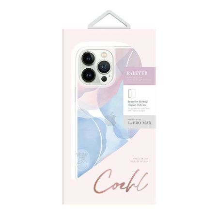Чехол Uniq COEHL Palette для iPhone 14 Pro Max, цвет Голубые сумерки (Dusk Blue) (IP6.7PM(2022)-PALDBLU)