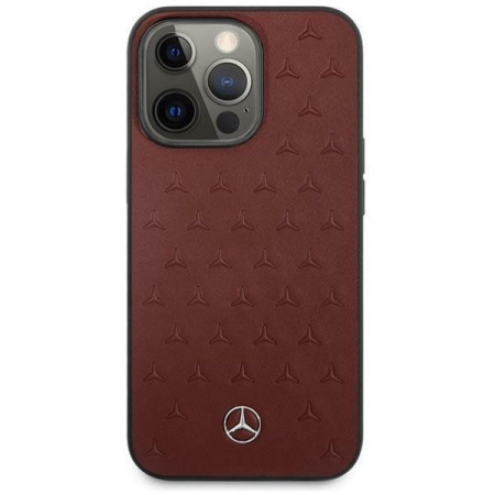 Чехол CG Mobile Mercedes Genuine leather Stars Hard для iPhone 13 Pro, цвет Красный (MEHCP13LPSQRE)