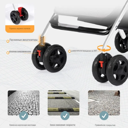 Детская коляска Baby Carriage, Зеленая мята