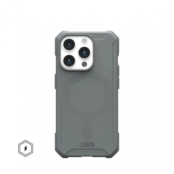 Чехол UAG Essential Armor с MagSafe для iPhone 15 Pro Max, Silver (114296113333)