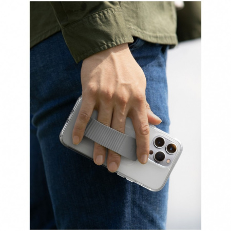 Чехол Uniq Heldro Mount + Band для iPhone 14 Pro Max, цвет Прозрачный (Clear)