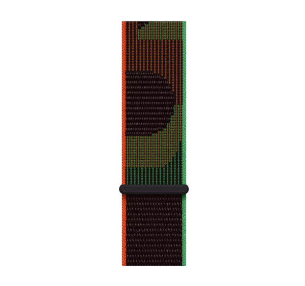 Apple Watch SE (2024), 40 мм корпус из алюминия цвета «Midnight», ремешок Sport Loop цвета «Black Unity»