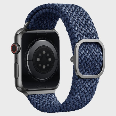 Ремешок Uniq Aspen Strap Braided для Apple Watch 42/44/45/49 мм, цвет Синий (44MM-ASPOBLU)