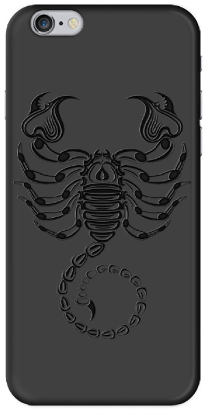 Чехол Deppa Art Case для iPhone 6/6S, Black Скорпион, цвет Черный (100259)