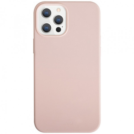 Чехол Uniq LINO Antimicrobial для iPhone 12 Pro Max, цвет Розовый (IP6.7HYB(2020)-LINOHPNK)