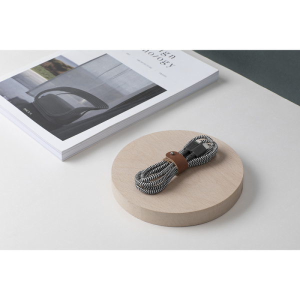 Кабель Native Union Belt Cable [Usb-C - Lightning], длина 1,2м, зебра