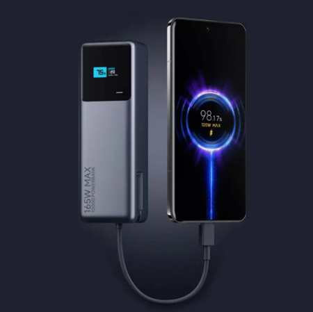Внешний аккумулятор Xiaomi Mi Power Bank With Cable USB-C 10000mAh 165W PB1165MI