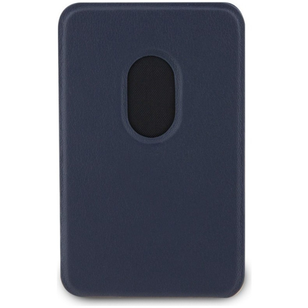 Магнитный картхолдер BMW Wallet MagSafe Cardslot Stand Signature Leather with metal logo, цвет Темно-синий (BMWCSMRSV)