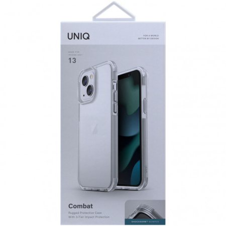 Чехол Uniq Combat для iPhone 13, цвет Прозрачный (IP6.1HYB(2021)-COMCLR)