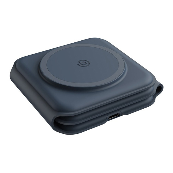 Беспроводное СЗУ EnergEA Bazic GoMag Trio PLUS magnetic wireless foldable 15W Navy Blue