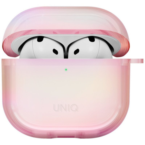 Чехол Uniq Iridescia (holographic) Pink Prism для Airpods 4