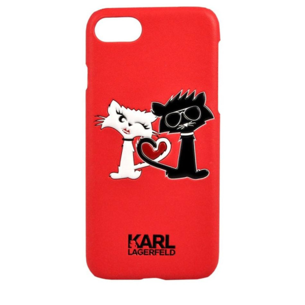 Чехол Karl Lagerfeld Choupette in love Hard 6/6S Red