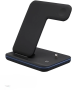 Беспроводная зарядная станция Qi Charger Station 15W 3in1, Black
