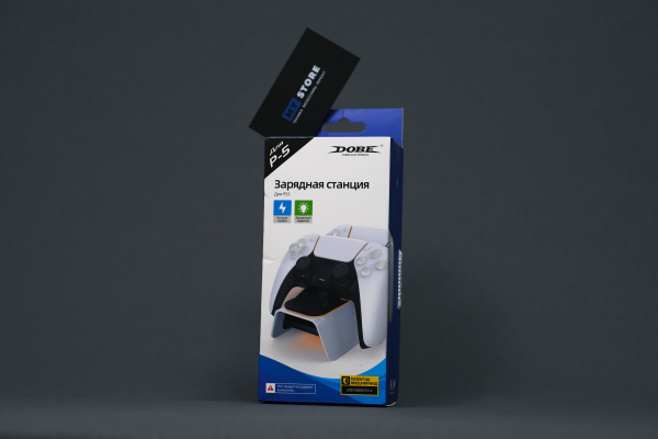Зарядная станция DOBE для 2-х геймпадов с индикаторами заряда Playstation DualSense 5
