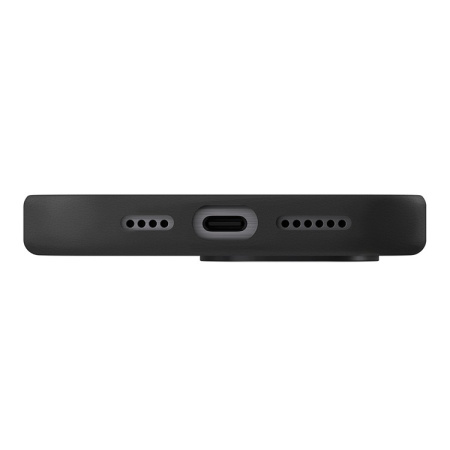 Чехол Uniq кожаный Lyden Black (Magsafe) для iPhone 16