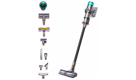 Пылесос Dyson V15 Detect Total Clean (SV47) (Nickel/Black) (476622-01)
