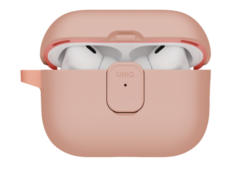 Чехол Uniq CLYDE Lock case Light Pink/Crepe Pink для Airpods Pro 3