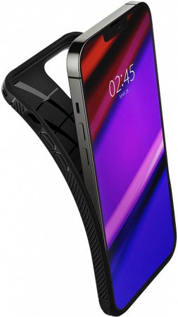 Чехол Spigen Rugged Armor для iPhone 13 Pro Max Matte Black, цвет Черный матовый (ACS03200)