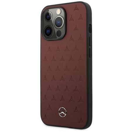 Чехол CG Mobile Mercedes Genuine leather Stars Hard для iPhone 13 Pro, цвет Красный (MEHCP13LPSQRE)