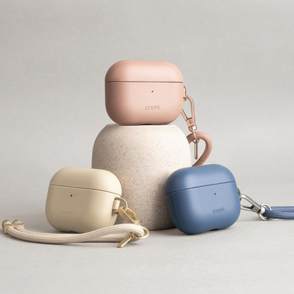 Чехол с карабином Uniq Coehl Haven для Airpods Pro 2, Cream