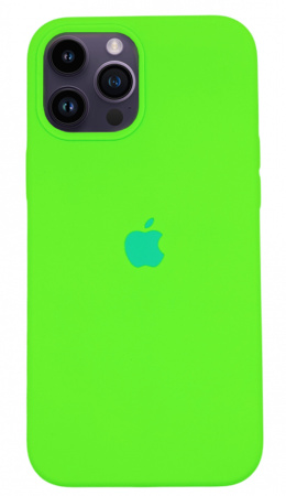 Чехол Silicone Case для iPhone 14 Pro Max Shiny Green, цвет Блестящий зеленый