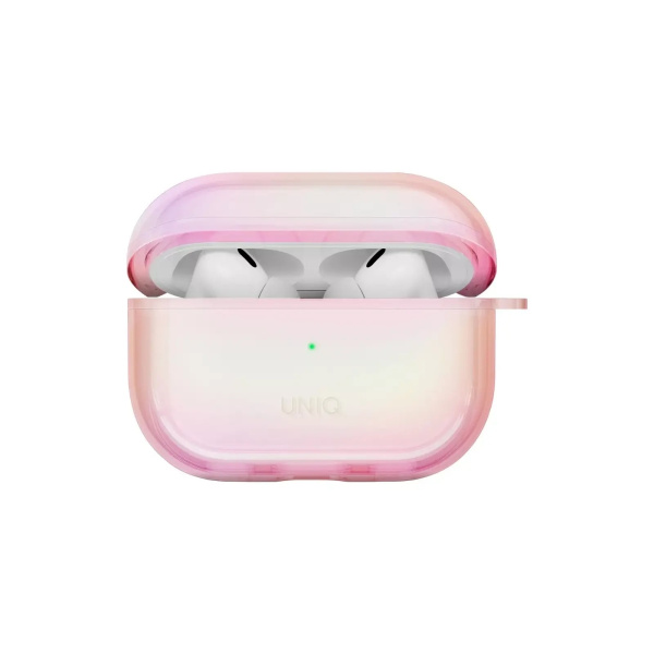 Чехол Uniq Iridescia (holographic) Pink Prism для Airpods Pro 2