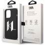 Чехол CG Mobile Karl Lagerfeld Liquid silicone Big KL logo Hard для iPhone 14 Pro, цвет Черный