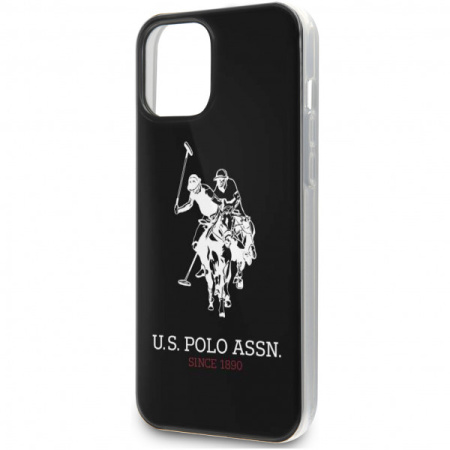 Чехол CG Mobile U.S. Polo Assn. PC/TPU Shiny Double horse Hard для iPhone 12 Pro Max, цвет Черный (USHCP12LTPUHRBK)
