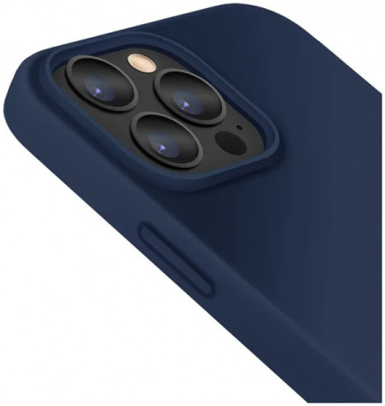 Чехол Uniq LINO для iPhone 13 Pro Max, цвет Синий (IP6.7HYB(2021)-LINOBLU)