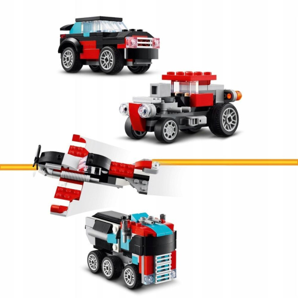 Конструктор LEGO Creator - Грузовик с вертолётом 3-в-1 (31146)