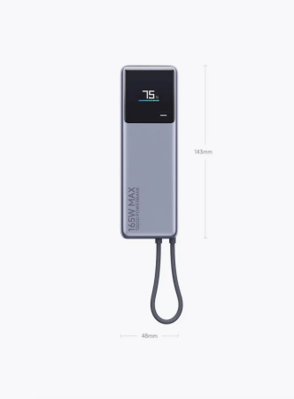 Внешний аккумулятор Xiaomi Mi Power Bank With Cable USB-C 10000mAh 165W PB1165MI
