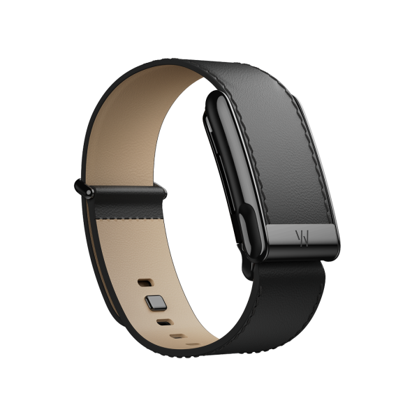 Кожаный ремешок Whoop LeatherLuxe для Whoop Life MG 5.0, L, 16-20,4 мм,  Black/Cream/Black Titanium