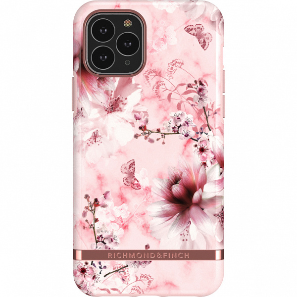 Чехол Richmond & Finch Freedom для iPhone 11 Pro, цвет "Розовый цветочный мрамор" (Pink Marble Floral) (IP58-605)