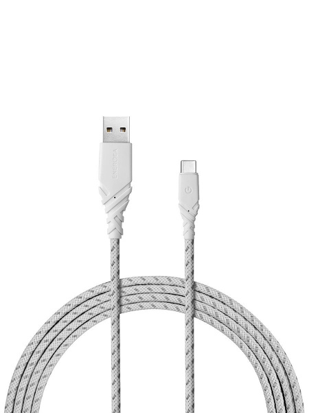 Кабель EnergEA NyloGlitz Type-C TO USB White 1.5m