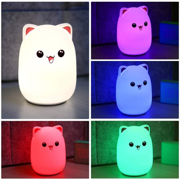 Ночник Bad Bear Silicone Lamp (розовый)