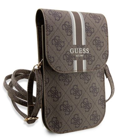 Guess для смартфонов сумка Wallet Bag 4G Stripes Brown (GUWBP4RPSW)
