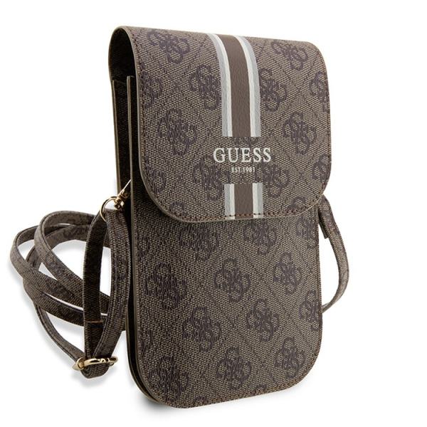Guess для смартфонов сумка Wallet Bag 4G Stripes Brown (GUWBP4RPSW)