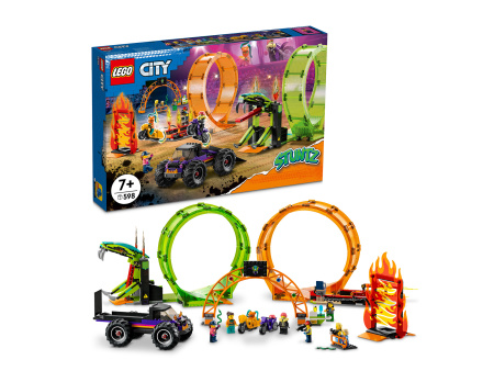 Конструктор LEGO City - Трюковая арена «Двойная петля» (60339)