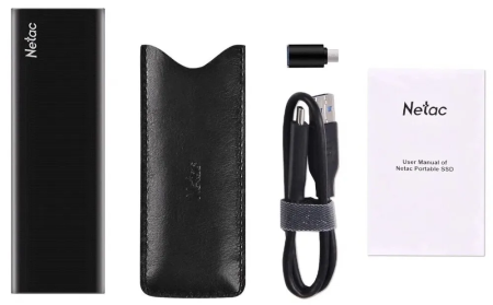 Портативный внешний SSD диск Netac Z Slim USB 3.2 1ТБ (550 Мб/с)