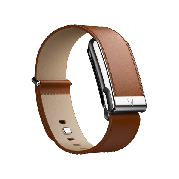 Кожаный ремешок Whoop LeatherLuxe для Whoop Life MG 5.0, L, 16–20,4, Chestnut/Cream with Silver Titanium