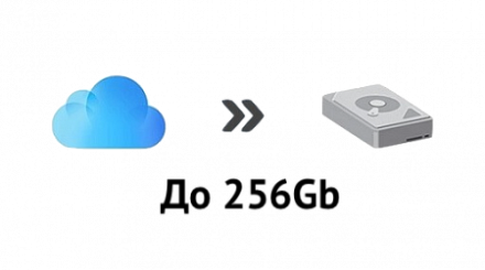 Перенос данных с iCloud на внешний диск до 256Gb
