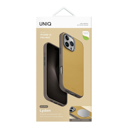 Чехол Uniq Lyden DS Canary Yellow/Flint Grey (Magsafe) для iPhone 16 Pro Max