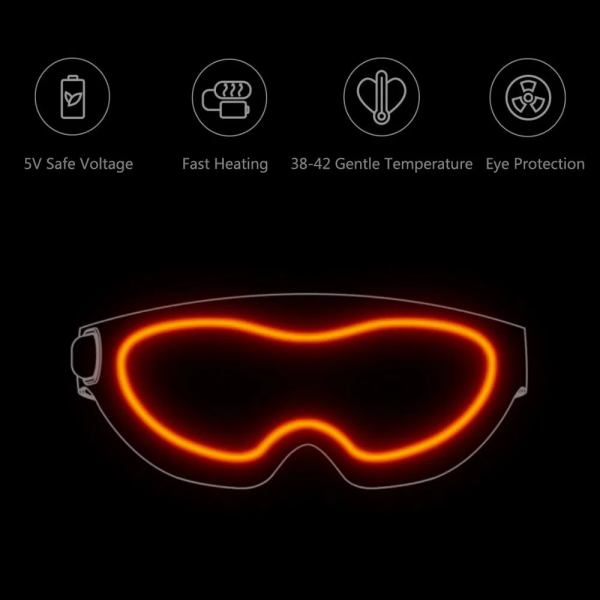 Маска с подогревом для сна Xiaomi Mijia Ardor, Темный серый