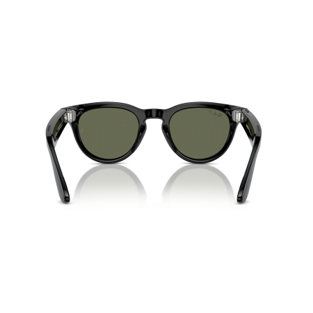Умные очки Ray-Ban Smart Glasses Headliner Shiny Black /Polar G15 Green, RW4009, размер М
