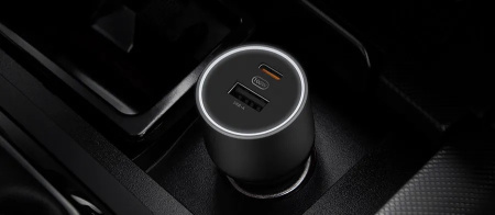 Автомобильное зарядное устройство Xiaomi Mi Car Charger [USB - Type-C] 100W 1A1C, Black (CC07ZM)